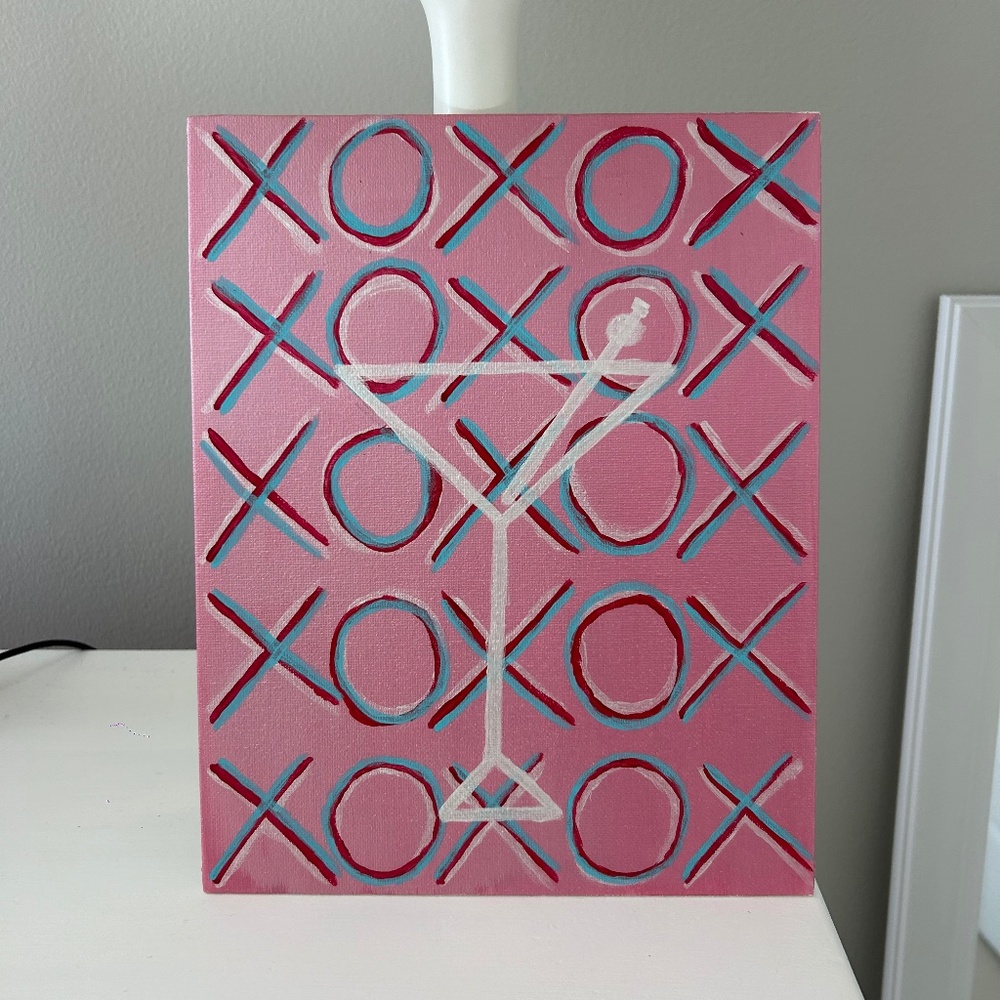 Martini Hearts Canvas